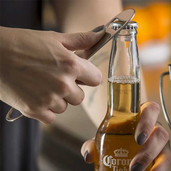 7" Stainless Steel Pocket Bottle Opener / Tablecraft