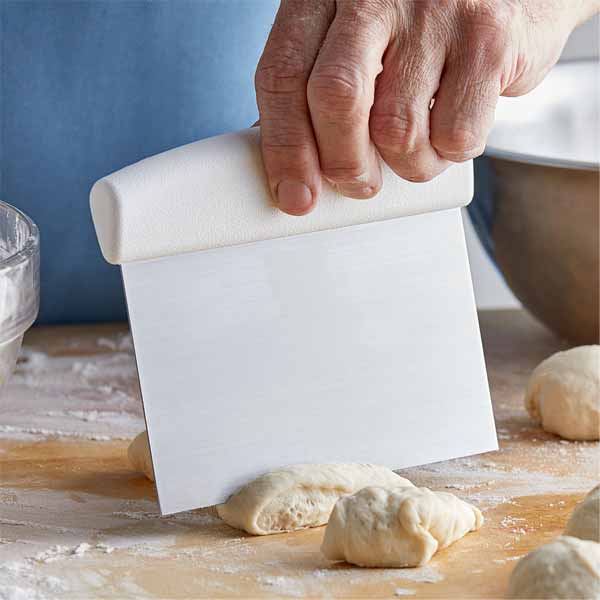 Stainless Steel White 6" Dough Scraper / Tablecraft