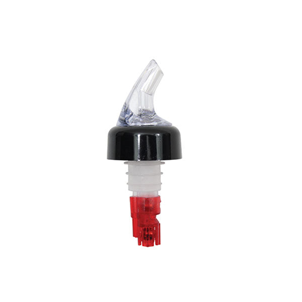 1 Oz Red Dip Tube, Clear Spout Proper Pour™ / Tablecraft