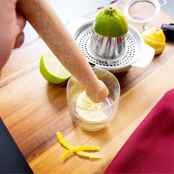 Natural Wood Muddler with Flat Head / Tablecraft