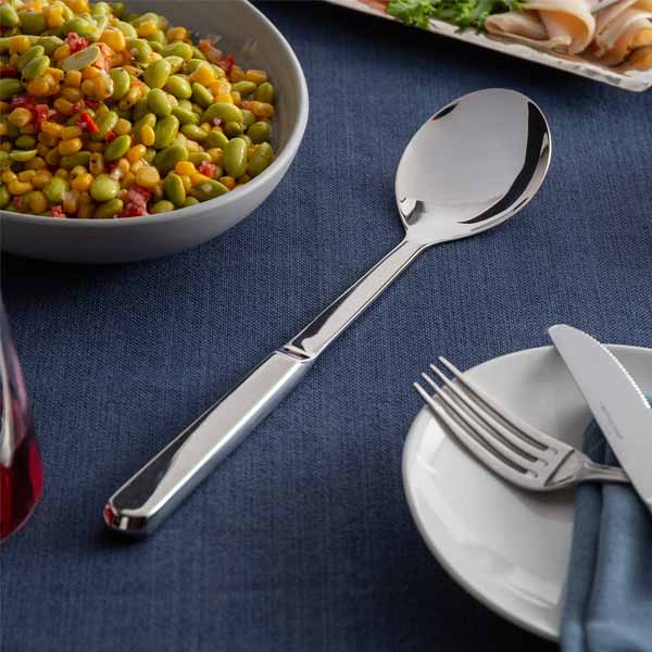 Stainless Steel Solid Serving Spoon with Hollow Handle / Tablecraft
