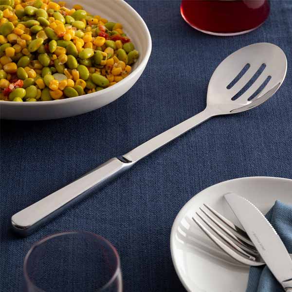Stainless Steel Slotted Serving Spoon with Hollow Handle / Tablecraft