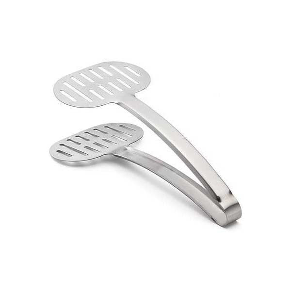 9.5" Stainless Steel Flat Wide Tongs / Tablecraft