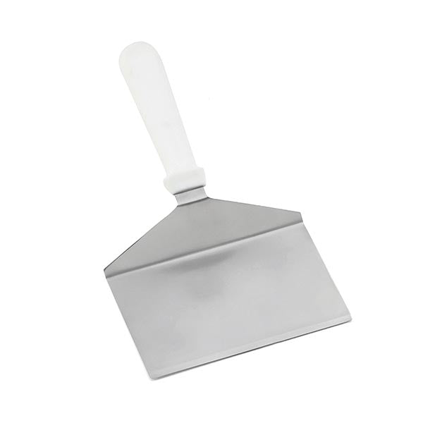 Stainless Steel 11" Silver Solid Turner with White Handle / Tablecraft