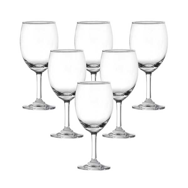 Ocean 230ml 6-Piece Set Classic Red Wine Glass / Clear
