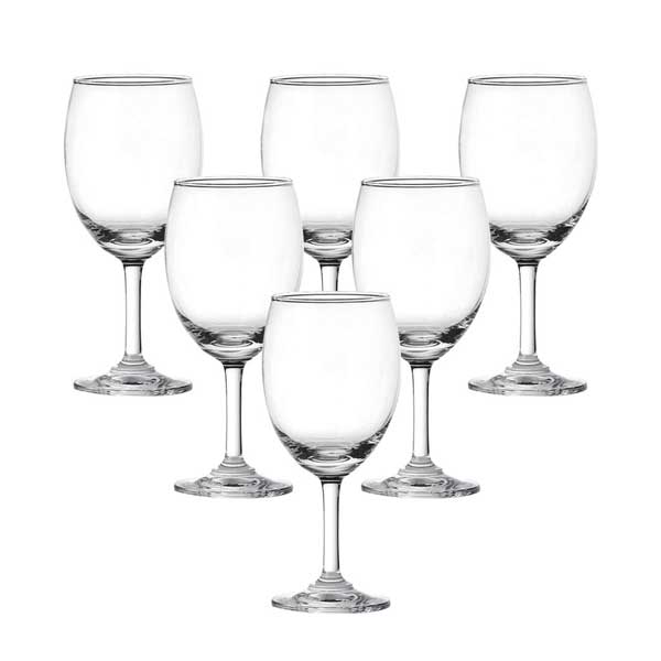 Ocean 195ml 6-Piece Set Classic White Wine Glass / Clear