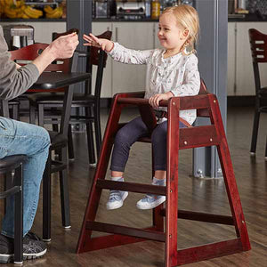 Mahagony Finish High Chair | Buyhoreca Dubai