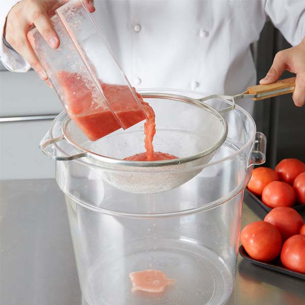 10 1/4" Fine Tin Single Mesh Strainer / Tablecraft
