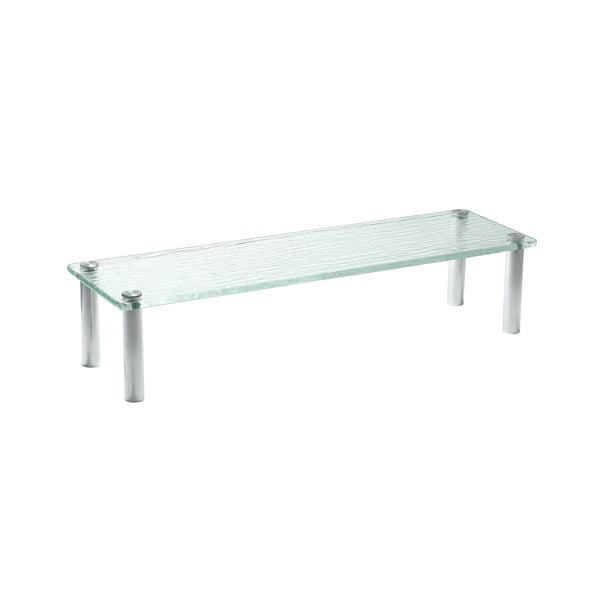 Cristal Collection Rectangular Acrylic Riser - 19 3/4" x 6" x 4" / Tablecraft