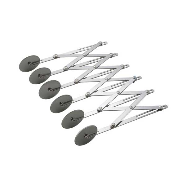 6 Wheel Stainless Steel Pastry Cutter / Dough Divider / Winco