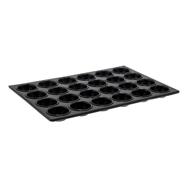24 Cup Aluminum Non-Stick Muffin Pan / Winco