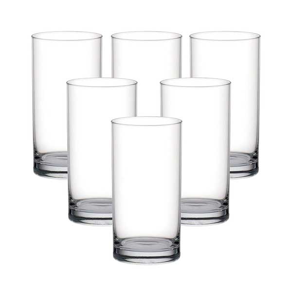 Ocean 280ml 6-Piece Set Fin Line Hi Ball Glass / Clear