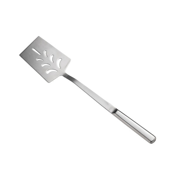 14" Stainless Steel Perforated Turner with Hollow Handle / Winco