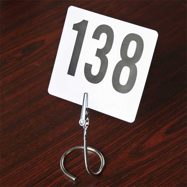 2 X 2 X 3½" Circle Clip, Stainless Steel / Tablecraft