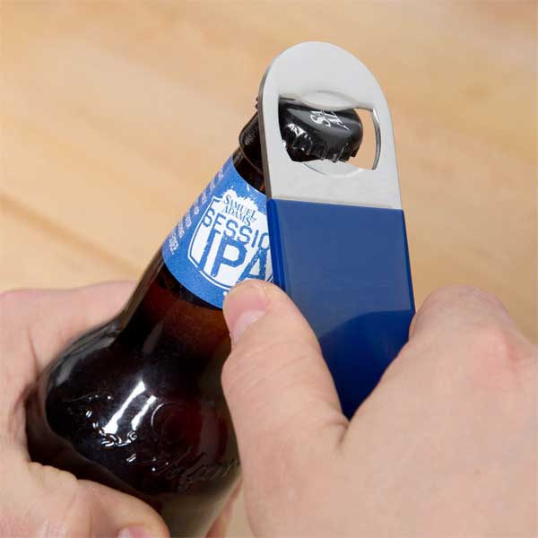 Blue Flat Bottle Opener / Winco