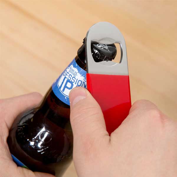 Red Flat Bottle Opener / Winco