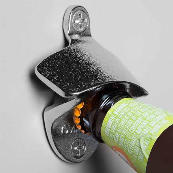 Wall Mount Bottle Opener - 3 1/4" X 2 3/4" / Winco