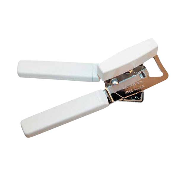 Handheld Portable Can Opener - White Handle / Winco