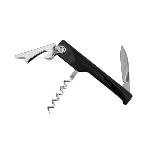 Black Economy Waiters Corkscrew with Foil Knife / Winco