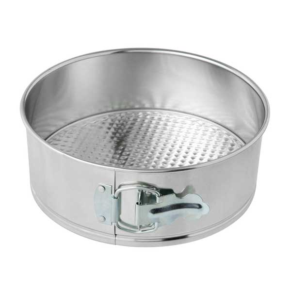 8" Light Tin Springform Cake Pan / Winco
