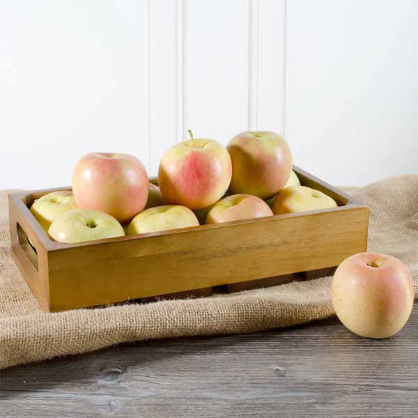 Gastronorm Acacia Wood Serving and Display Crate - 12 3/4" x 7" x 2 3/4" / Tablecraft