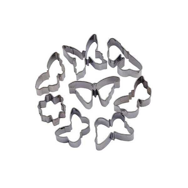 8 Piece Butterfly Pastry Cutter Set / Winco
