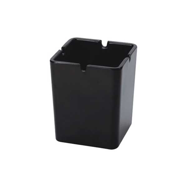 4" Black Melamine Ashtray / JB Products