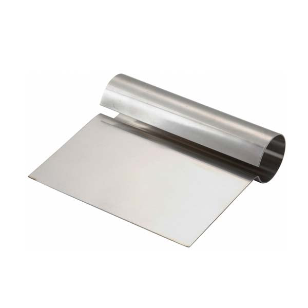 5 1/4" x 4 1/4" Stainless Steel Dough Scraper / Winco