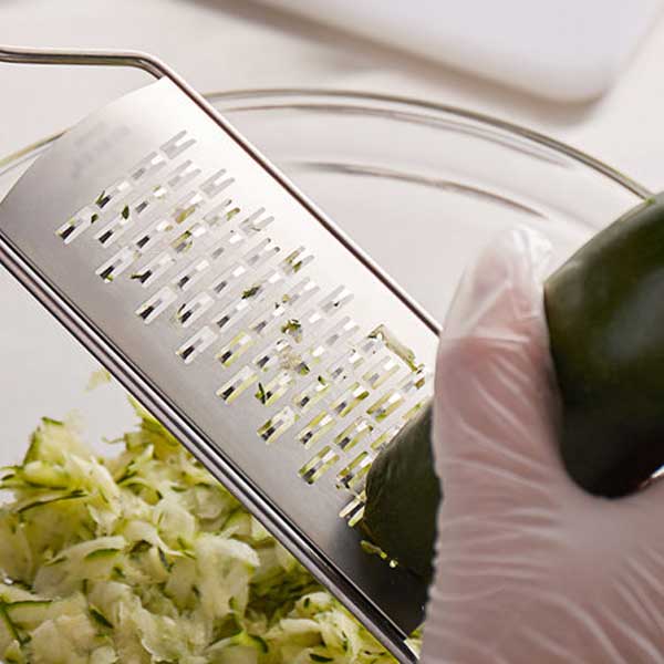 2 7/8" Slotted Grater w/ Ergonomic Soft Grip Handle, Black / Tablecraft