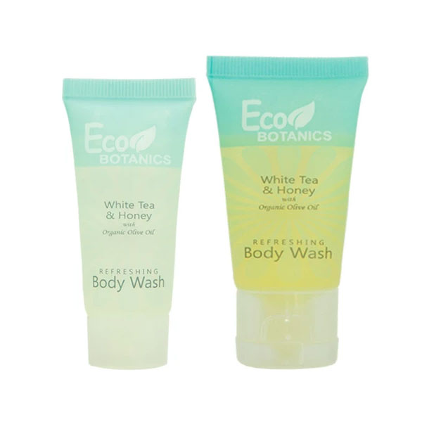 30 ml White Tea & Honey Hotel Body Wash / Eco Botanics (Case of 250)