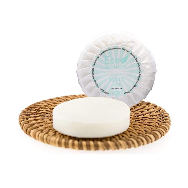 20 gm Hotel Round Mini Soap Bar / Eco Botanics (Case of 500)