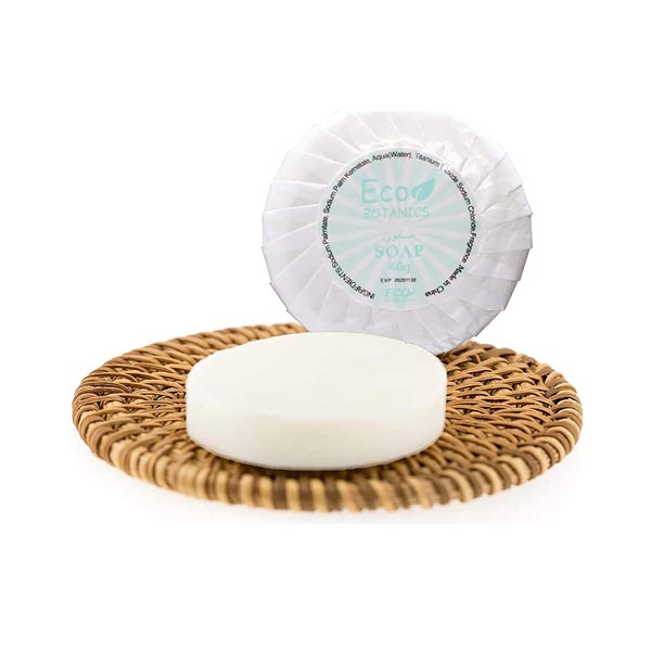 40 gm Hotel Round Mini Soap Bar / Eco Botanics (Case of 500)
