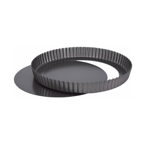 12" Tart Quiche Pan Non-Stick Carbon Steel with Removable Bottom / Winco