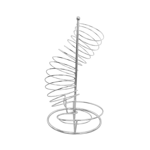 Chrome Plated 12.5" x 7" x 7" Spiral Fruit Basket / Tablecraft