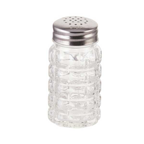 2 oz. Glass Classic Shaker with Stainless Steel Top / Winco