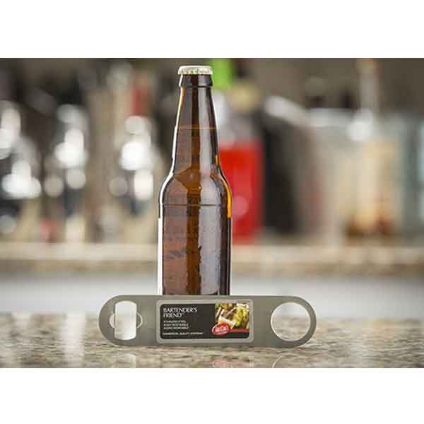 7" Stainless Steel Flat Pocket Bottle Opener / Tablecraft