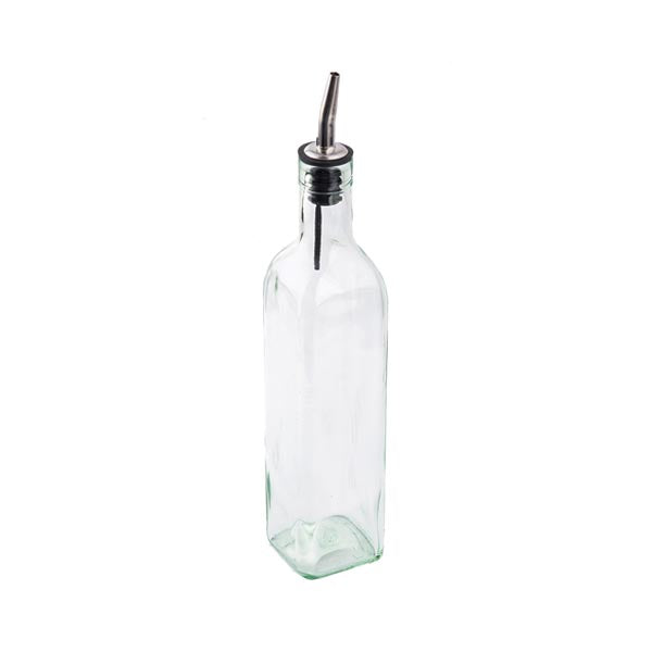 16 oz Glass Olive Oil Bottles with Stainless Steel Pourers