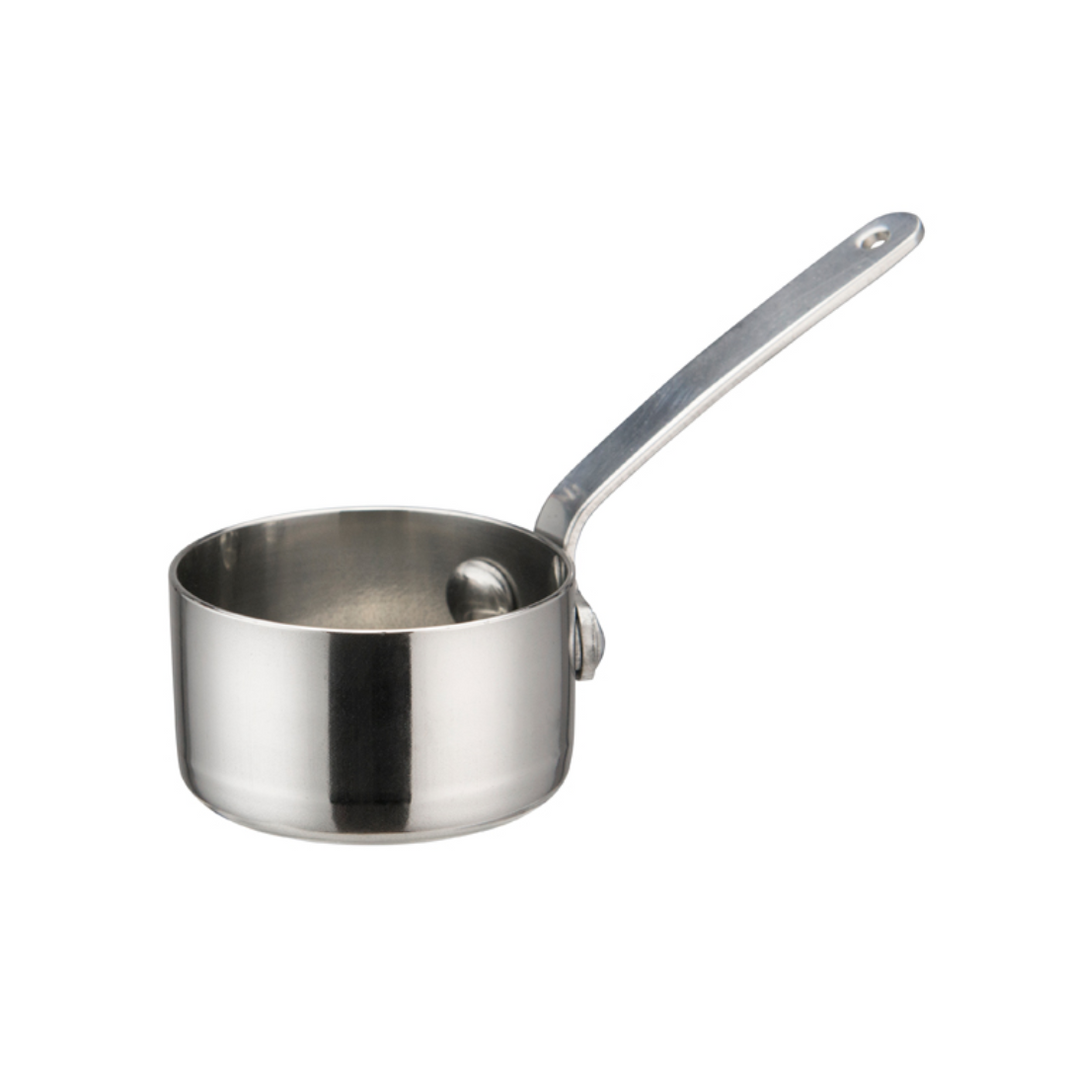 Stainless Steel Mini Sauce Pan Serving Dish with Handle - Winco
