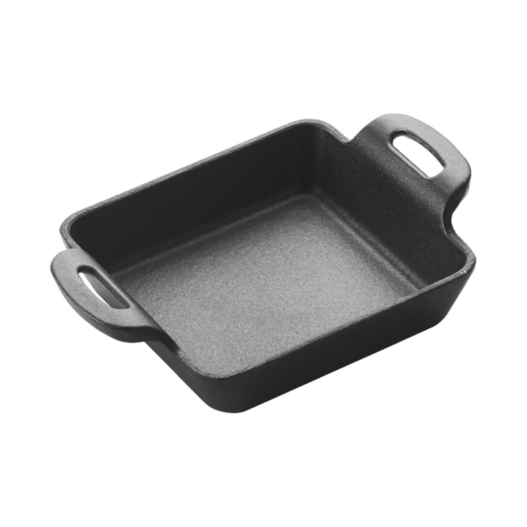 4-7/8″ Square Enamel Finish FireIron™ Mini Cast Iron Server - Winco