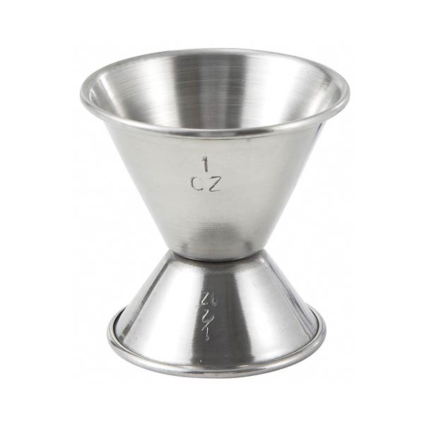 1/2 oz. and 1 oz. Stainless Steel Jigger / Winco