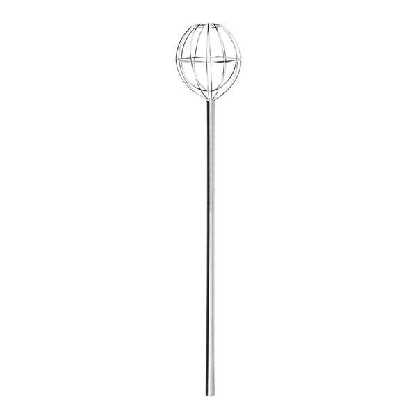 Stainless Steel Silver 48" Kettle Whip with Sealed Wires / Tablecraft