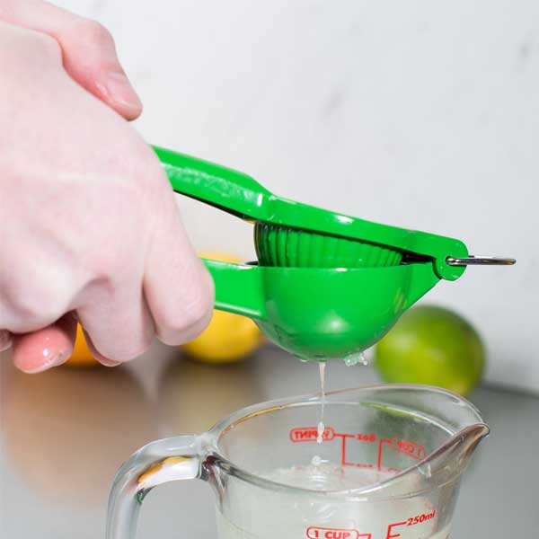 Green Handheld Lime Squeezer, 8" / Winco