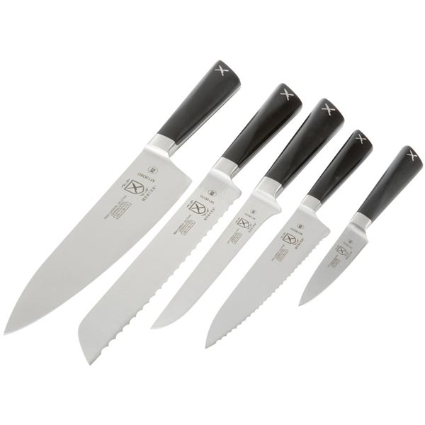 6-Pc. ZuM Stainless & Glass Knife Block Set / Mercer