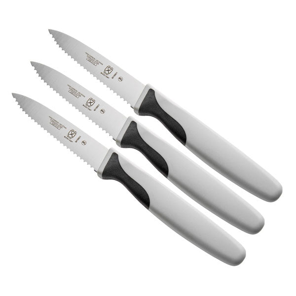 3" Serrated Paring Knife - 3/Pack / Mercer