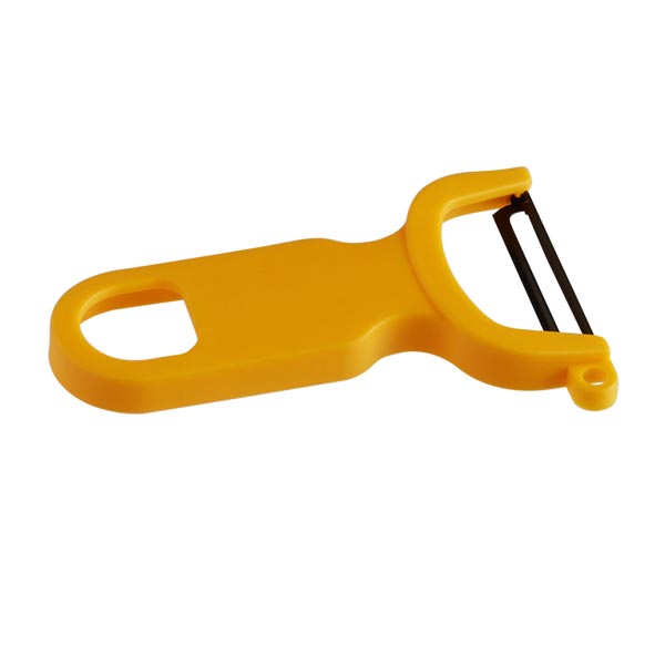 4" Yellow "Y" Vegetable Peeler with Straight High Carbon Stainless Steel Blade