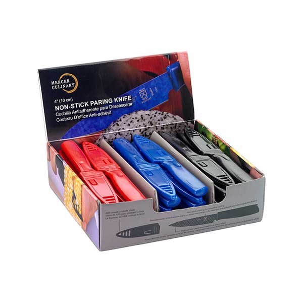 Non Stick Paring KnifeBlack, Blue, Red 4" / Mercer