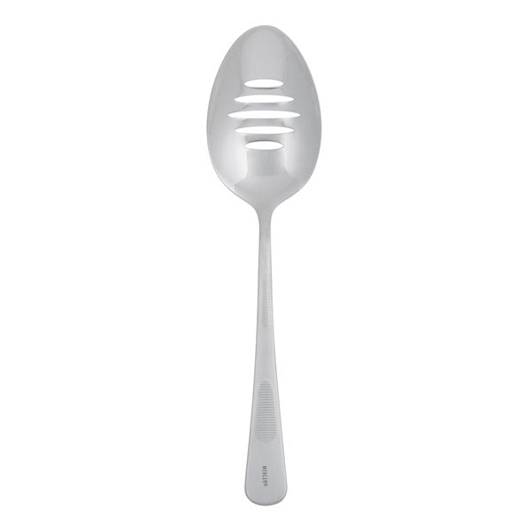 9" Stainless Steel Slotted Bowl Plating Spoon / Mercer