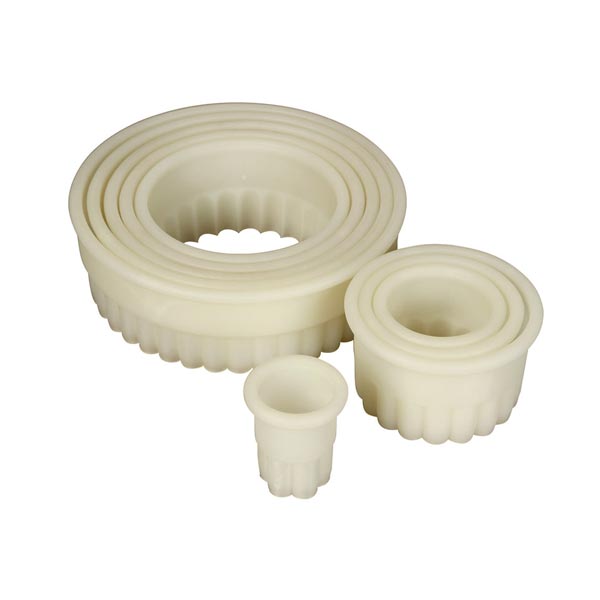 9 Pc. Round Fluted Nylon Cutter Set