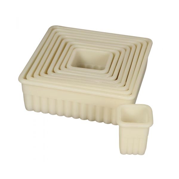 9 Pc. Square Fluted Nylon Cutter Set
