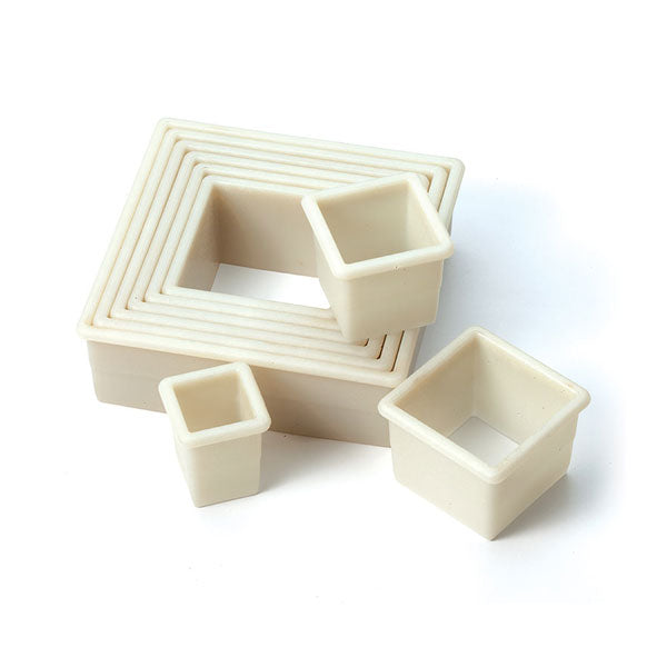 9 Pc. Square Plain Nylon Cutter Set